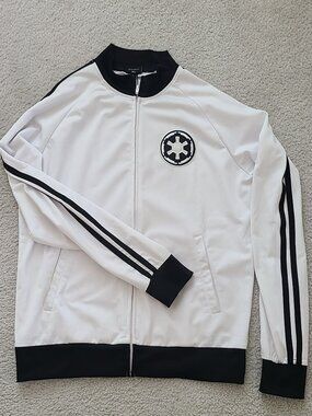 Disney Star Wars Men's Imperial Logo Zip Front Track Jacket - Size Large